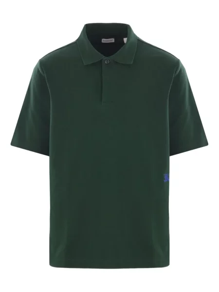 Polo Burberry cu broderie verde