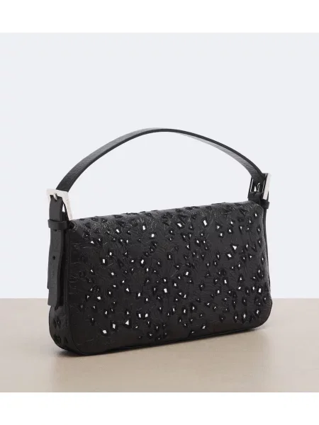 Geantă tip baghetă Fendi din piele negru