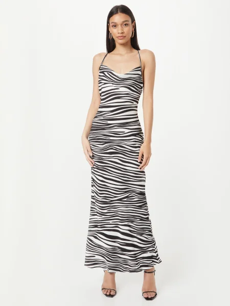 Nasty Gal Rochie de vară / negru alb