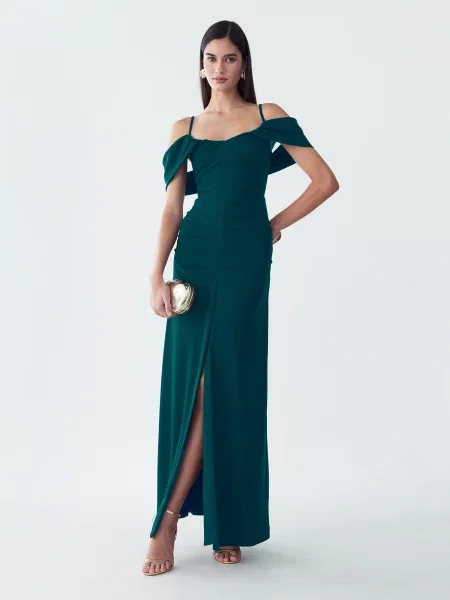 BWLDR Rochie Ida închis verde