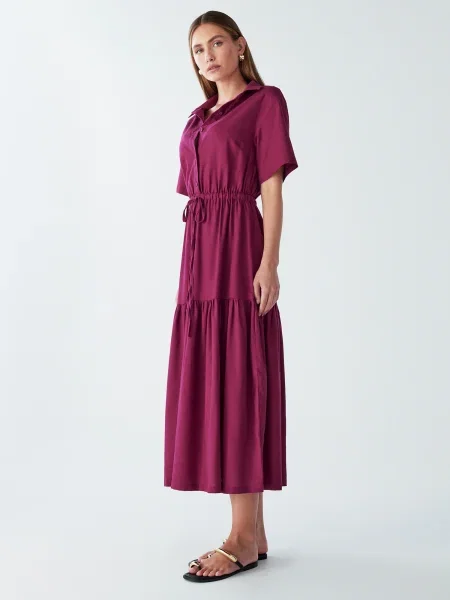 Willa Rochie tip bluză EFFIE vin roșu