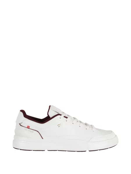 Sneakerși On cu perforații alb