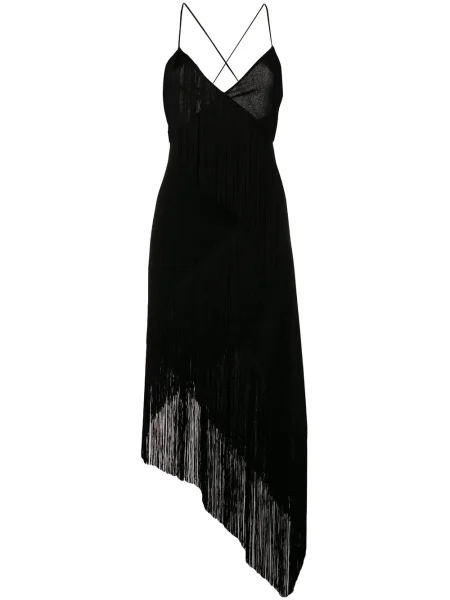 Rochie Givenchy cu franjuri de costum negru