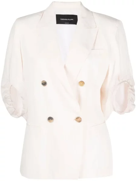 Dwurzędowa marynarka Fabiana Filippi dwurzędowa różowa