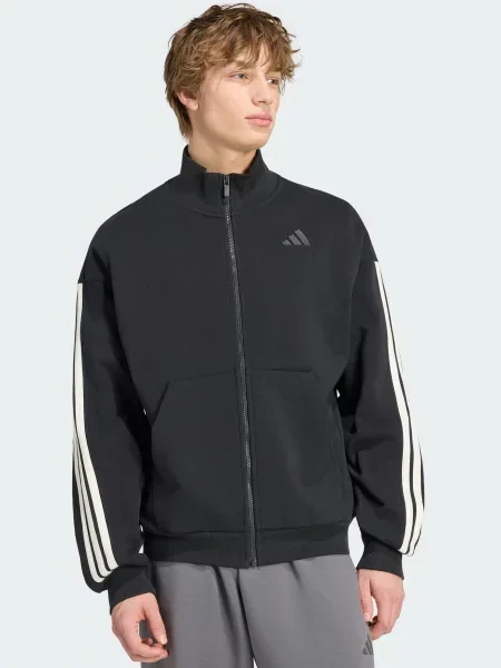 ADIDAS SPORTSWEAR Športová mikina čierna biela