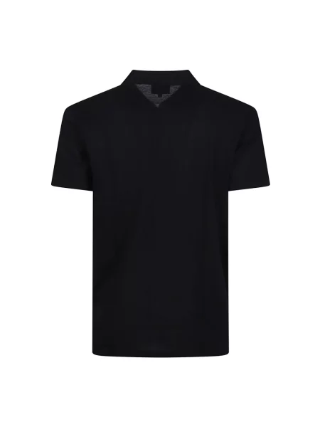 Koszulka polo Emporio Armani z krótkim rękawem niebieska