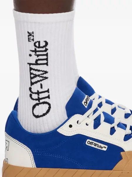 Sneakers Off-white με κορδόνια με δαντέλα λευκό