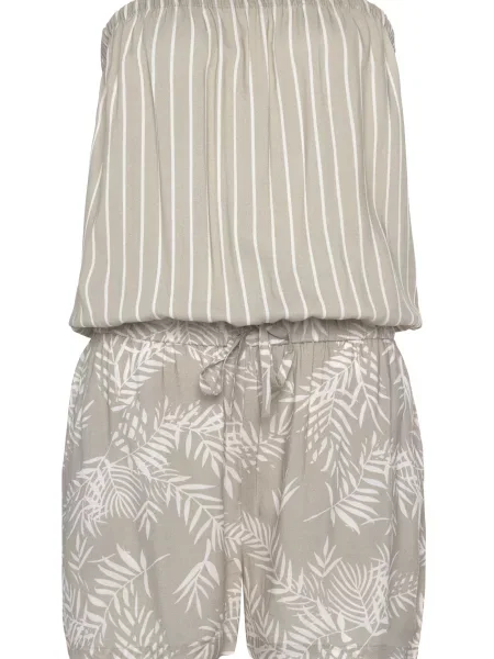 LASCANA Salopeta gri alb