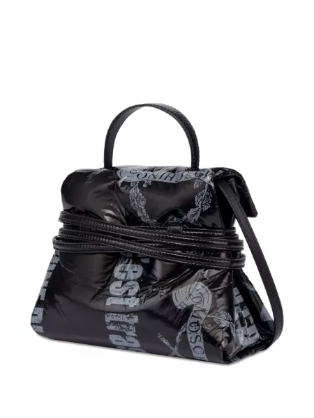 Чанта Moschino с принт черно