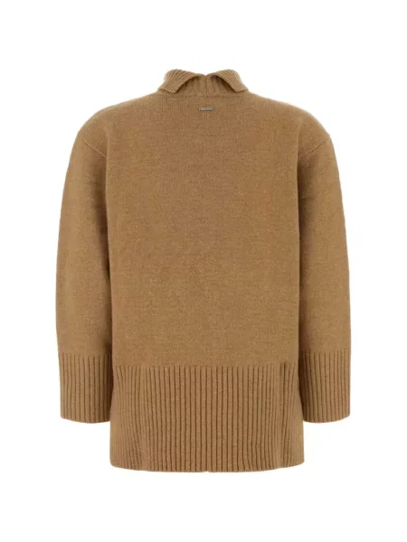Sweter Calvin Klein brązowy