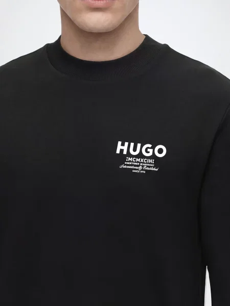 HUGO Mikina Nespon čierna biela