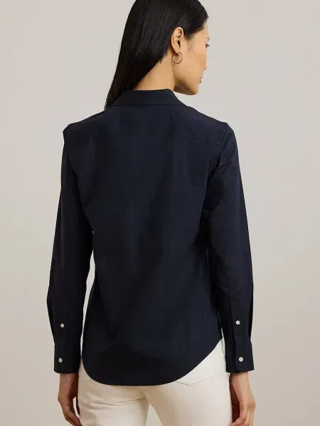 Lauren Ralph Lauren koszula slim z kołnierzykiem klasycznym granatowy