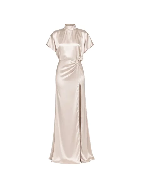 Rochie maxi Actualee din satin