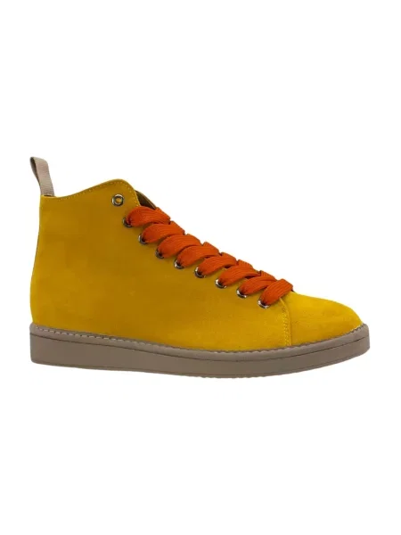 Sneakersy Panchic skórzane żółte