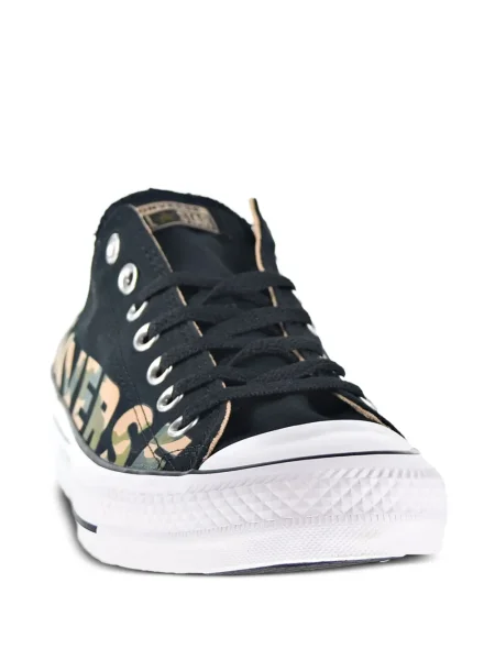 Kožené retro tenisky Converse Chuck Taylor All Star s výšivkou černé