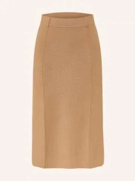 Lisa Yang Pletená Sukně Z Kašmíru velbloudí