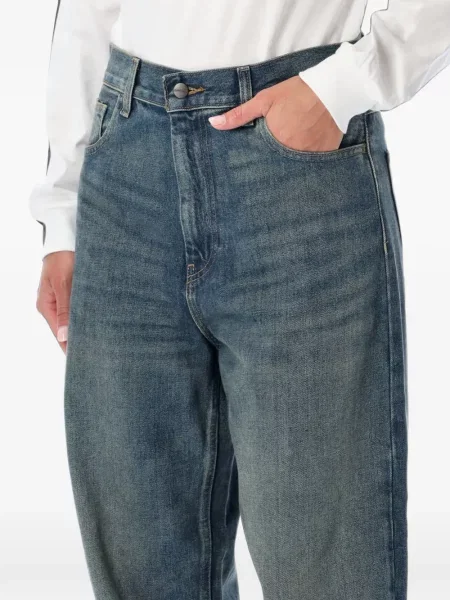 Blugi Carhartt Wip cu autograf albastru