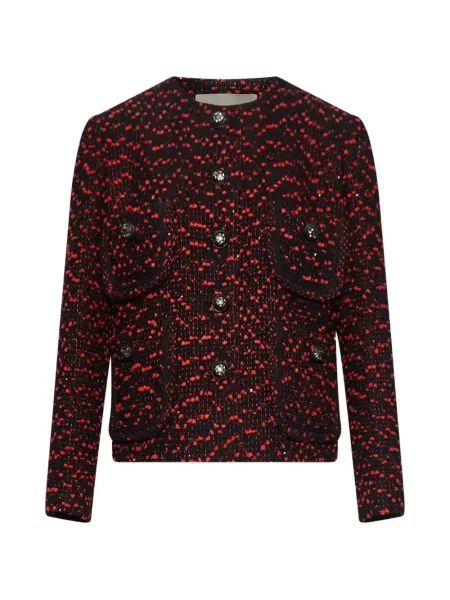 Geacă Elie Saab din tweed negru