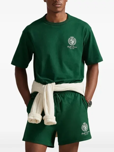 Ριγέ δερμάτινος κάλτσες Polo Ralph Lauren με κορδόνι μαύρο