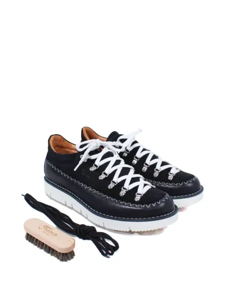 Botine Fracap cu șireturi din dantelă negru
