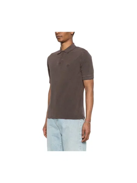 Koszulka polo Herno z logo brązowa
