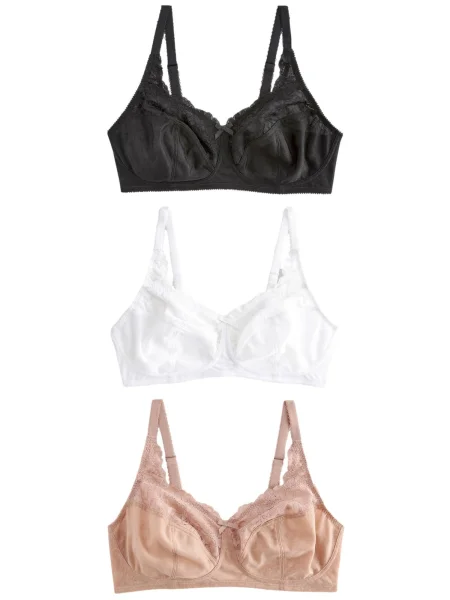 Next Sutien bej / negru alb