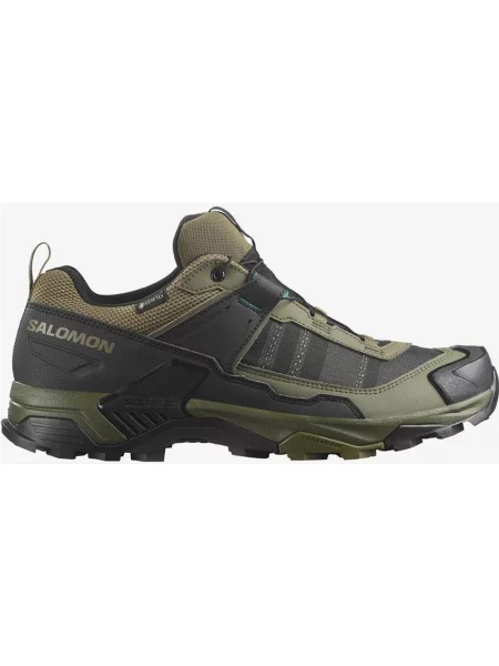 Buty do biegania Salomon X Ultra 5 GORE-TEX zielony oliwkowy czarny
