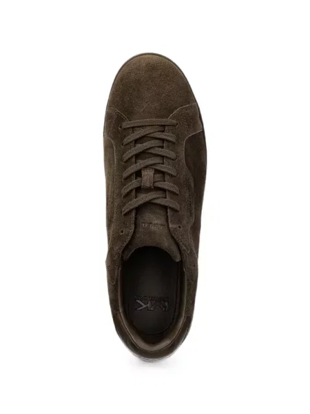 Sneakerși Michael Kors din piele cu autograf verde