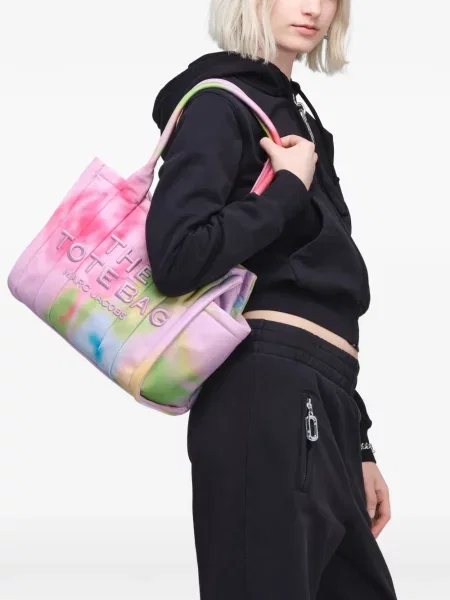 Geantă shopper Marc Jacobs cu model floral roz