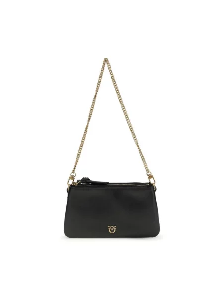 Mała mały torebka skórzana Pinko skórzana czarna