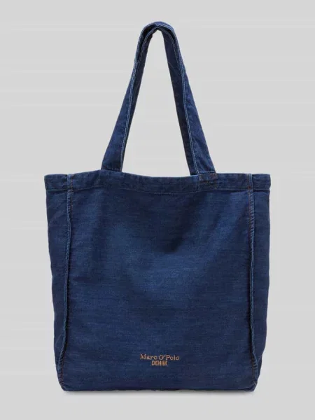 Marc O'Polo torebka tote jeansowa niebieska
