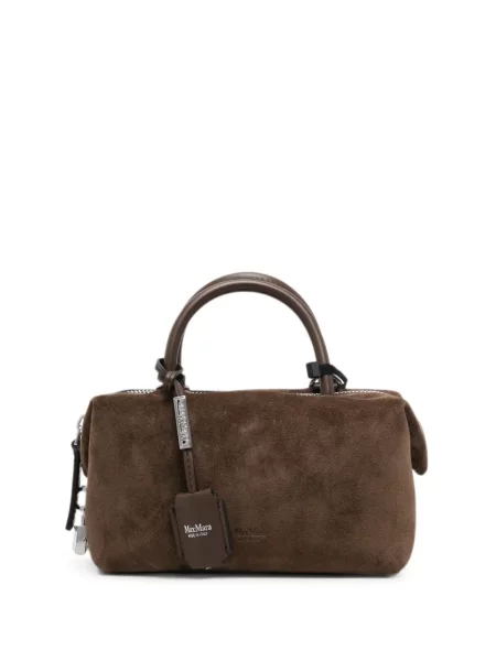 Geantă Max Mara din piele maro