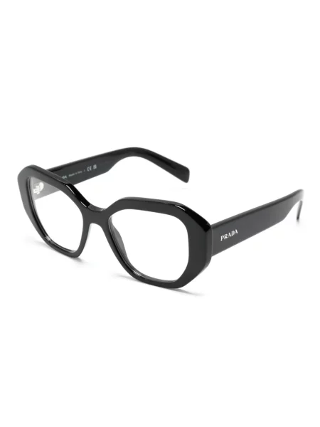 Raštuotos saulės akiniai Prada Eyewear juoda