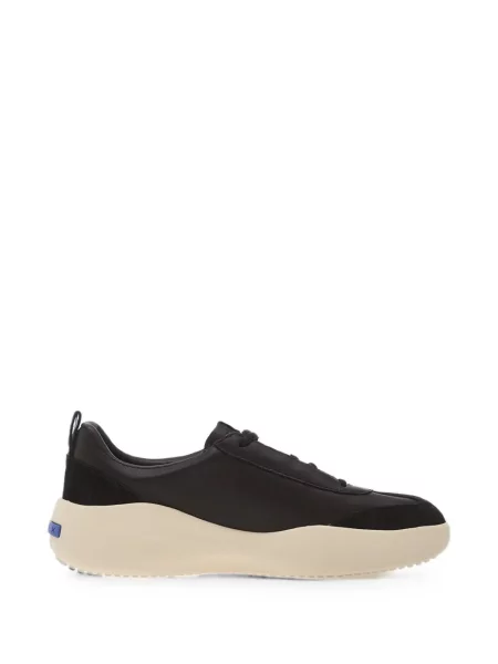 Sneakerși Geox din piele negru