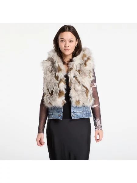 Kamizelka Desigual Bunny Fur Vest Brown XS brązowa
