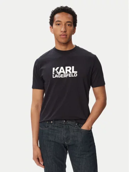 Karl Lagerfeld Majica noćno / bijela plava