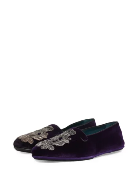 Βελούδινα σκαρπινια Dolce & Gabbana μωβ