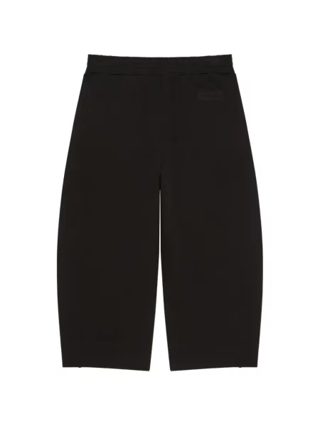 Decupat pantaloni de jogging Givenchy din fleece negru
