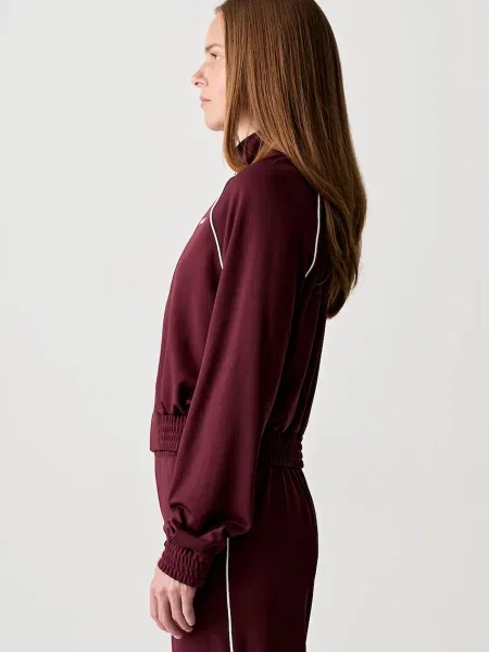 Sporty & Rich Signature Logo Retro Track μπλούζα με Γυναικεία