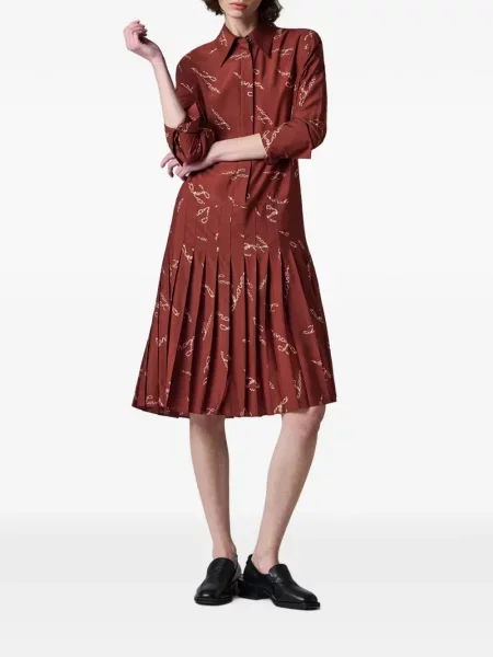 Rochie tip cămașă Paul Smith cu imagine roșu