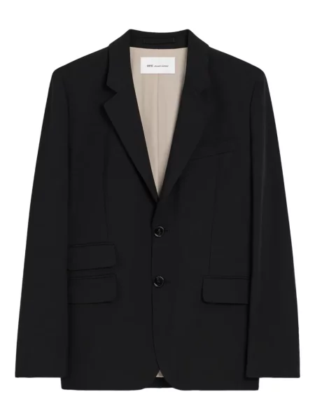 Geacă Ami Paris cu un singur rând de nasturi negru