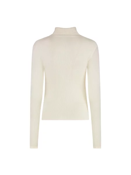 Sweter z golfem Sablyn do golfa beżowy