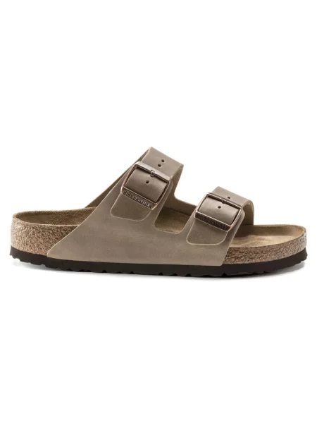 Klapki Birkenstock zamszowe chunky brązowe