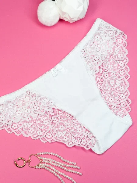 ISSA Plus Труси без підкладки білий