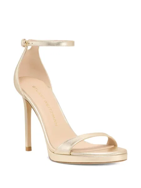 Sandale Stuart Weitzman cu platformă auriu