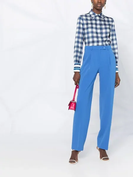 Pantaloni Alberta Ferretti albastru