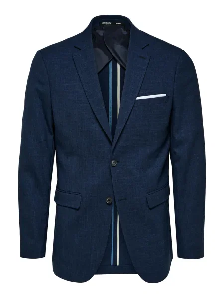 SELECTED HOMME Sacou Oasis bleumarin alb