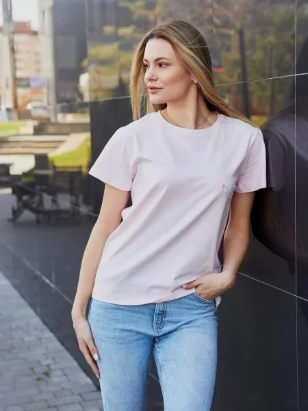 Футболка Umon світло-рожевий бавовна/еластан рожева