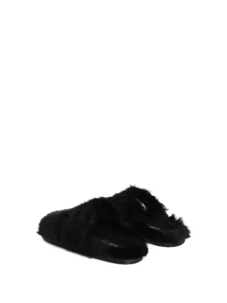 Blană sandale Dolce & Gabbana negru