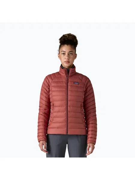 Női pehelydzseki Patagonia Down Sweater potters red. Méret: S piros